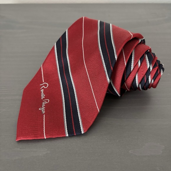Ronald Reagan‎ Red Striped Men\'s Necktie Political Memorabilia Collectors Item